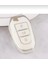 Lüx Peugeot 208 308 508 2008 3008 5008 Rifter Nano Anahtar Kılıfı Beyaz Gümüş Silver Renk Far Açmalı 3