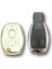 Lüx Mercedes Benz 2001-2016 Arası Be Tipi Nano Anahtar Kılıfı Beyaz Gold Altın Renk 2