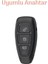 Lüx Ford Focus Fiesta Kuga Mondeo Smax Cmax Ecosport Nano Anahtar Kılıfı Siyah Silver Gümüş Renk 2