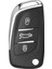 Lüx Citroen C1 C2 C3 C4 C5 Peugeot 306 407 807 Ds Ds4 Ds6 Nano Anahtar Kılıfı Siyah Gold Altın Renk 4