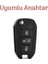 Gma Keys Peugeot 301 307 308 208 508 2008 3008 Partner Van Nano Sustalı Anahtar Koruma Kılıfı 2