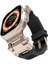 Apple Watch 42mm - Kordon Metal Başlıklı Silikon Kordon KRD-108 - Starlight-Yeşil 2