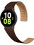 - Samsung Watch 5 40mm 20mm - Kordon Çizgili Desenli Silikon Kordon - KRD-111 - Kahverengi - T32547 1
