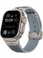- ​​​Apple Watch Ultra 49mm - Kordon Spor Görünümlü Silikon Kordon - KRD-113 - Gri - T31810 2
