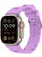 - ​​​Apple Watch Ultra 49mm - Kordon Silikon Kordon - KRD-92 - Mor - T29724 1