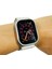 - ​​​Apple Watch Ultra 49mm - Metal Kasa Koruyucu Saat Çerçevesi - Gümüş - T25392 4