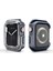 Apple Watch 42MM - Kasa ve Ekran Koruyucu Sert Pc + Silikon Koruyucu Apple Watch Gard 08 - Koyu Yeşil 4