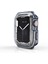 Apple Watch 42MM - Kasa ve Ekran Koruyucu Sert Pc + Silikon Koruyucu Apple Watch Gard 08 - Koyu Yeşil 5