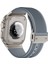 - Apple Watch 44MM - Kordon Spor Görünümlü Silikon Kordon KRD-113 - Gri 1