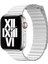 - ​​​Apple Watch Ultra 49mm - Kordon Deri Lop Strap Kayış - KRD-09 - Beyaz - T24547 1