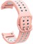 - Samsung Watch 4 40mm 20mm - Kordon Silikon Strap Kayış - KRD-02 - Pembe-Beyaz - T23164 1