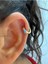 Mavi Damla Zirkon Taşlı 1 Adet Helix Kıkırdak Kulak Memesi Uyumlu Halka Piercing Küpe 2