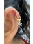 Zirkon Taşlı 1 Adet Helix Kıkırdak Kulak Memesi Uyumlu Halka Piercing Küpe 2