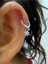Zirkon Taşlı 1 Adet Kutup Yıldızı Helix Kıkırdak Kulak Memesi Uyumlu Halka Piercing Küpe 1