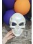 Parlak Beyaz Kuru Kafa Maskesi Cadılar Bayramı Halloween Maskesi Korkunç Iskelet Kurukafa Maske 3