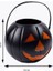 Halloween Siyah Renk Balkabağı Plastik Şeker Toplama Kovası Büyük 18X13,5 cm 1 Adet 2