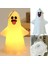 Halloween 1 Adet LED Gün Işığı Dil Çıkartan Hayalet Maskot Beyaz Renk 10,5x5,4 cm 1