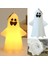 Halloween 1 Adet LED Gün Işığı Smile Gülen Hayalet Maskot Beyaz Renk 10,5x5,4 cm 1
