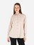 Regular Fit Shirt Neck Düz Kadın Bej Uzun Kol Gömlek Cl1070173 1