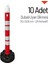 10'lu Dubalı Uyarı Dikmesi Seti 110 x 1200 mm Çift Reflektifli 1
