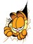 13 X 8,5 Cm Garfield Sticker Motor Araba Kask Laptop Sticker 1