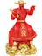 Çin Cai Shen Heykeli Fortune Heykeli Oturma Odası Dekoratif Kırmızı (Yurt Dışından) 5