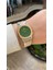 Quartz Çelik Altın/gri Yeşil Kadran 32 mm Kadın Kol Saati 5
