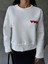 Kesik Biye Nakışlı Sweatshirt 1