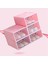 6 Parça Şeker Renkli Ayakkabı Kutusu, Şeffaf Plastik Ayakkabı Saklama Alanı Pembe (Yurt Dışından) 5