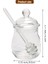 Cam Bal Kavanozu Cam Bal Çömleği Kepçeli ve Kapaklı Kavanoz Kabı 250ML (Yurt Dışından) 2