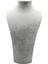 Yerli Üretim Süet Kumaş Elisia Manken Gri Renk 27/12 cm Kolye Gerdanlık Takı Sergileme Mankeni 2