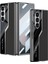 Samsung Galaxy Z Fold 6 Kılıf Ultra Ince Kamera Korumalı Pc + Deri Arka Yüzeyli Kapak (Poligan) 1