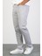 Erkek Gümüş Gri Regular Likralı Esnek Kot Pantolon HLTHE001980 2