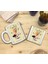 Burçlar / Oğlak Burcu Set 8 - Standart Kupa-Taş Bardak Altlığı 1 2