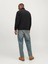 Jack Jones Jorvesterbro Fleece Quarter Zıp Noos Erkek Siyah Sweatshirt 12262981-02 2
