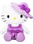 Mor Rengin En Sevimli Temsilcisi: Lisanslı Hello Kitty Şapkalı Peluş 50CM. 1