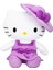 Lisanslı Mor Hello Kitty Şapkalı Peluş 36 cm 1