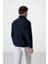 Tommy Life Lacivert Yarım Fermuarlı Sweatshirt Slim Fit Dik Yaka Erkek Polar - 87891 7