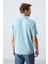 Tommy Life Buz Mavi Erkek Basic Logolu Standart Kalıp Triko Polo Yaka T-Shirt - 87748 5