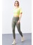 Çağla Yüksek Bel Toparlayıcı Slim Fit Dar Paça Kadın Tayt - 94568 1