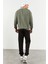 Çağla - Siyah Casual O Yaka Lastik Paça Erkek Oversize Eşofman Takımı - 85120 8