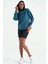 Zümrüt Kadın Kapüşonlu Kanguru Cep Kadın Oversize Sweatshirt - 97161 7