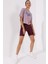 Gül Kurusu Asimetrik Yazı Baskılı O Yaka Kadın Oversize T-Shirt - 97136 2
