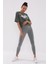 Çağla Asimetrik Yazı Baskılı O Yaka Kadın Oversize T-Shirt - 97136 2