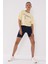 Açık Sarı Yazı Baskılı Kısa O Yaka Kadın Oversize T-Shirt - 97135 2