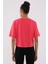 Rose Asimetrik Yazı Baskılı O Yaka Kadın Oversize T-Shirt - 97136 6