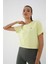 Limon Basic Kısa Kol Standart Kalıp O Yaka Kadın Crop Top T-Shirt - 97143 3