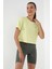 Limon Basic Kısa Kol Standart Kalıp O Yaka Kadın Crop Top T-Shirt - 97143 6