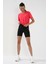 Fuşya Basic Kısa Kol Standart Kalıp O Yaka Kadın Crop Top T-Shirt - 97143 6