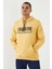 Hardal Nakışlı Kanguru Cep Standart Kalıp Kapüşonlu Erkek Sweatshirt - 87839 7